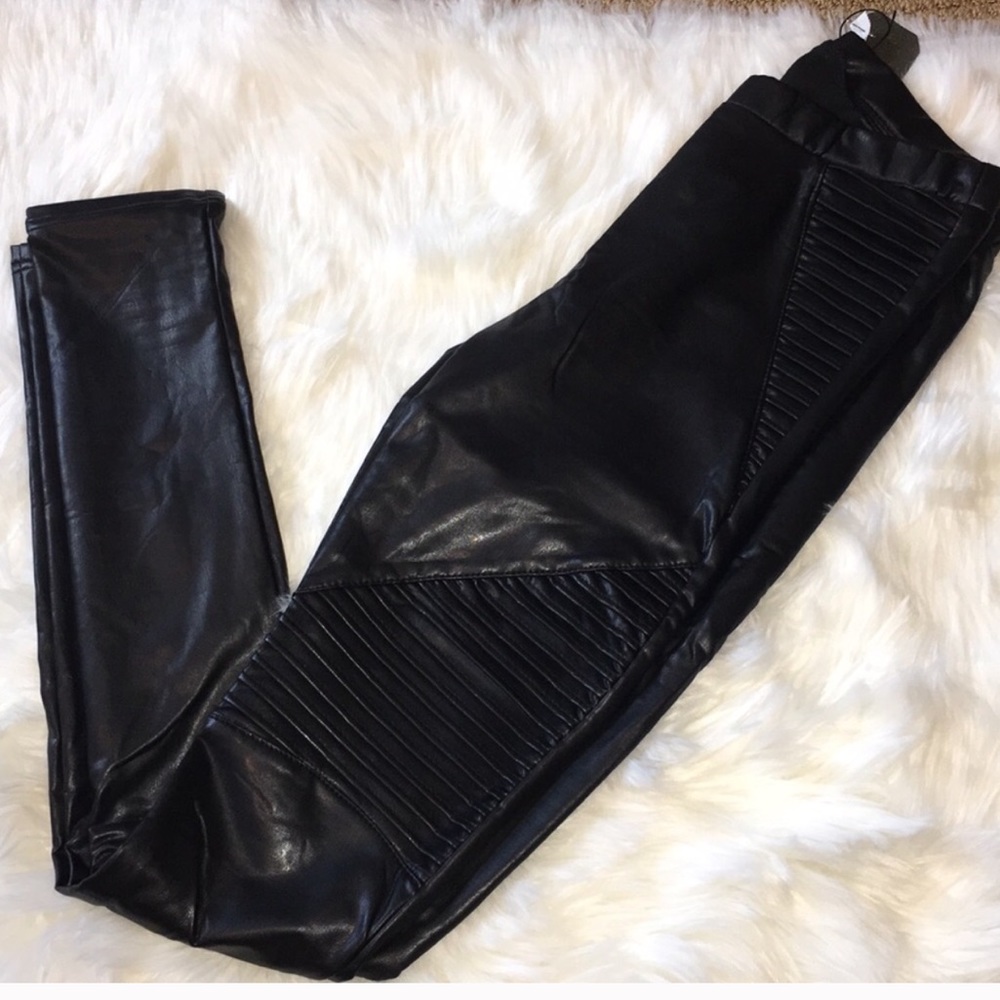RESTOCK Black Moto Leggings - Picture 3 of 5